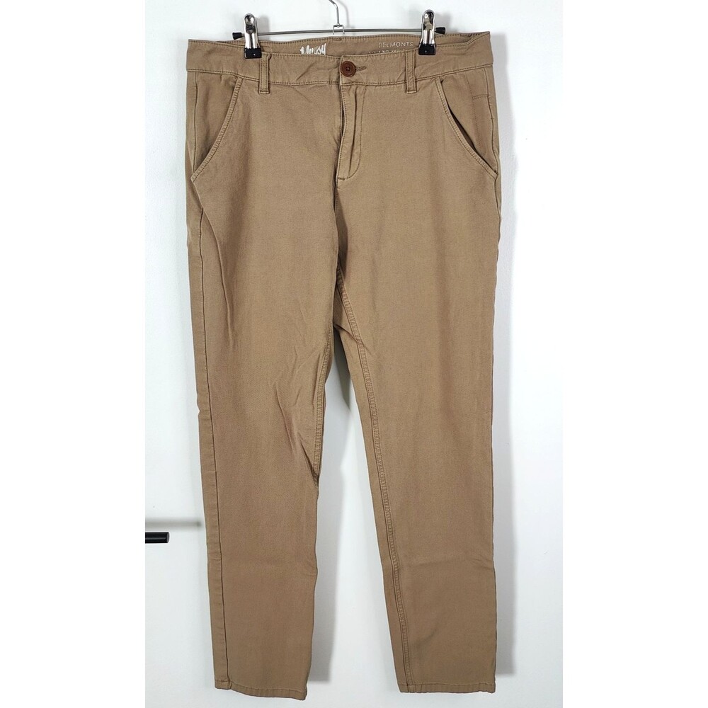 Mugsy Jeans Belmonts Pants Casual Khaki Mens 32x32 Tan Chino Straight Stretch